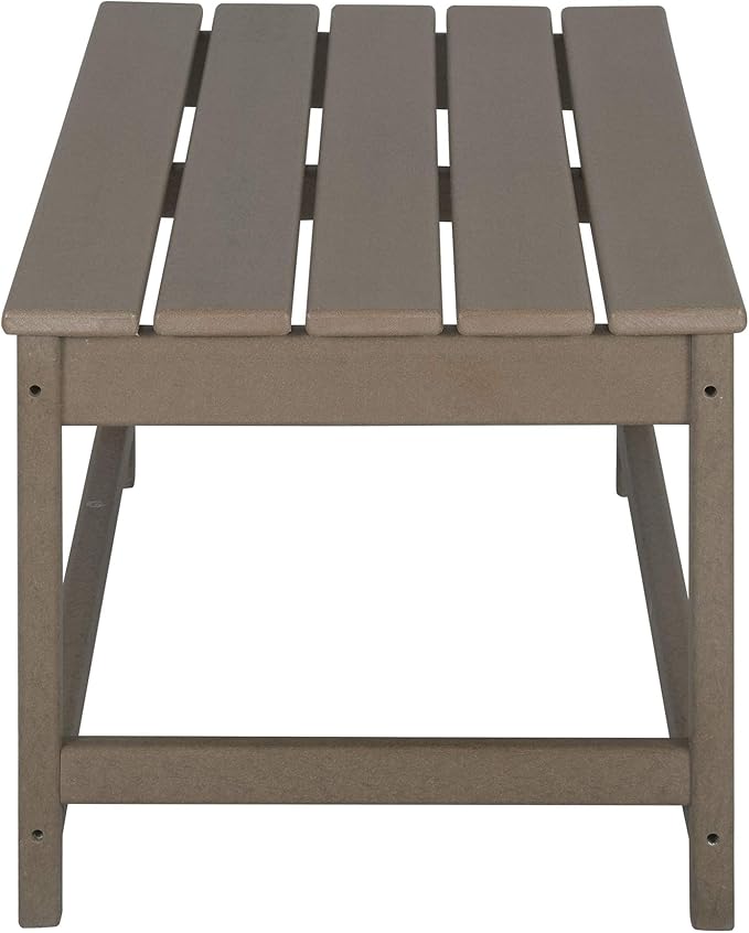 WO Home Furniture Adirondack Chairs Table Set of 3 PCS Outdoor Folding Chairs Coffee Table Weather/UV Resistant for Lawn - Photo 9