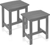 Y&M Outdoor Side Table, HIPS Adirondack Small Single Table, Waterproof Square Outside Table - Photo 1
