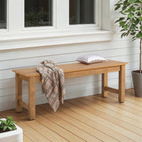 ONBRILL Outdoor Benches Weatherproof, 2-Person Poly Lumber Garden Bench - Photo 2