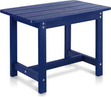 Y&M Adirondack Outdoor Side Table, HIPS Patio End Table, Waterproof Outside Table - Photo 1