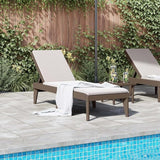 Adjustable Brown Polypropylene Outdoor Chaise Lounge 23.6x73.2x11.4in - Photo 3