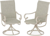 Patio Swivel Chairs Set of 2, Outdoor Dining Chairs with High Back - Photo 1