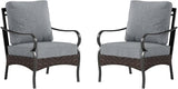 Sophia & William Extra Large Outdoor Patio Sofa Chairs Set 2 PCS Heavy-Duty Porch Furniture with High Back & Deep - Photo 1