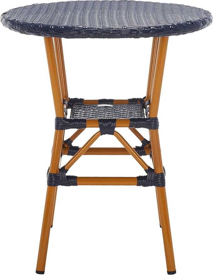 SAFAVIEH Outdoor Collection California Navy Bistro Table (Fully Assembled)