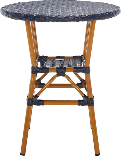 SAFAVIEH Outdoor Collection California Navy Bistro Table (Fully Assembled)