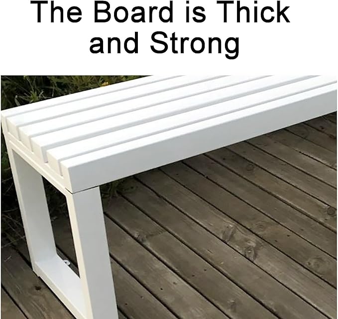 Cast Iron Metal Garden Bench Park Bench Outdoor Bench, Thick Board, Waterproof, Anti-Rust and Sun-Proof for Porch Chair Park Yard Patio Deck Lawn, Bearing 500KG (Color : Black, Size : 150cm/59