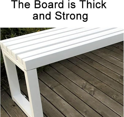 Cast Iron Metal Garden Bench Park Bench Outdoor Bench, Thick Board, Waterproof, Anti-Rust and Sun-Proof for Porch Chair Park Yard Patio Deck Lawn, Bearing 500KG (Color : Black, Size : 150cm/59
