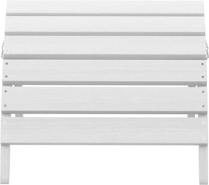 SERWALL Folding Adirondack Ottoman, White