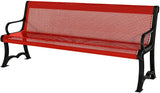 COATEDOUTDOORFURNITURE Coated Outdoor Furniture Heavy-Duty Outdoor Bench Thermoplastic Coated, Punched Steel - Photo 1