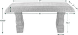 Arcadia Garden Products BE02 Fiberclay Garden, Outdoor Bench, Patio Seating for Front Porch Park Outside Furniture Decor - Photo 3