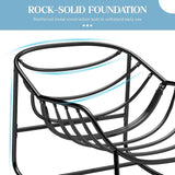 Fancyango Oversized Egg Rocking Chair for Indoor/Outdoor – All-Weather Wicker Rattan Lounge Chair with Cushion - Photo 8