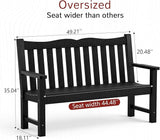 Stoog Weatherproof Outdoor Bench & Outdoor Chairs Set, Patio Furniture Set, Include 2 Garden Chairs and 1 Garden Bench - Photo 3