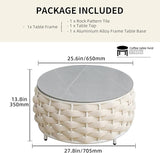 TWT Outdoor Coffee Table Round Centerpiece Table - Photo 2