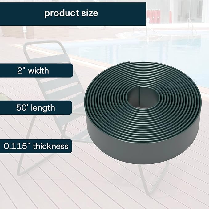 2 Inch Wide, 50ft Long Vinyl Strap - Replacement Straps for Patio Chairs - Vinyl Strapping for Patio Furniture Repair - Photo 3
