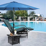 SUNCROWN Outdoor Recliner Chairs Patio Adjustable Relaxing Chair Outdoor Metal Furniture Chair with Thick Cushion and - Photo 2