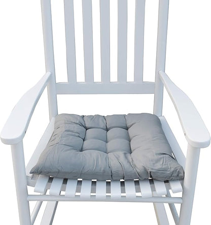 Wood Rocking Chair with High Back and Armrest for Indoor Outdoor Use, Wooden Frame Patio Porch Rocking Chair with Rocker, Front Porch Chairs for Deck Garden Lawn Balcony Backyard, White