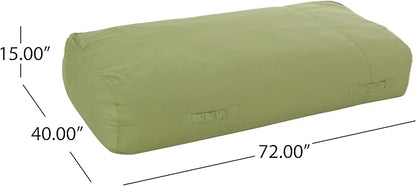 Christopher Knight Home Vivien Outdoor Water Resistant 6'x3' Lounger Bean Bag, Green