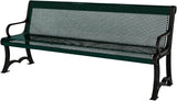 COATEDOUTDOORFURNITURE Coated Outdoor Furniture Heavy-Duty Outdoor Bench Thermoplastic Coated, Punched Steel - Photo 1