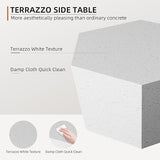 UPHA 28" Hexagon Outdoor Coffee Table, Modern Hollow Concrete Patio Table - Photo 3