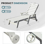 Domi Outdoor Chaise Lounge Chairs Set of 6 - Photo 2