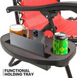 MoNiBloom Patio Zero Gravity Chair Outdoor Recliner Lounger with Canopy Shade and Foot Rest, Cup Holder, 330lbs Capacity - Photo 9