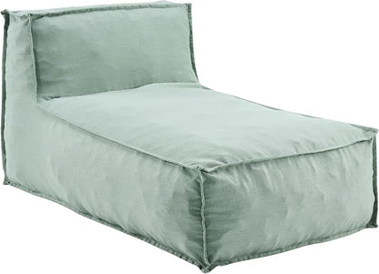 Christopher Knight Home Natty Bean Bag Chair, Fabric Bean Bag Chairs for Adults and Kids, Comfy Reading Chair, Lounge Sofa with Armrest, Indoor/Outdoor Spaces Memory Foam Bean Bag Chair, Mint