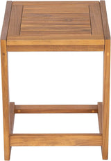 Christopher Knight Home Dessa Outdoor Side Table, Acacia Wood End Table, C Shape Small Coffee Table - Photo 6