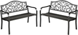 MFSTUDIO Outdoor Metal Bench Set of 2 - Photo 1