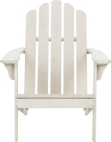 Safavieh Outdoor Topher White Wash Classic Adirondack Chair - Photo 1