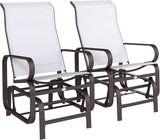 Outsunny Outdoor Glider Chair Set of 2 - Photo 1