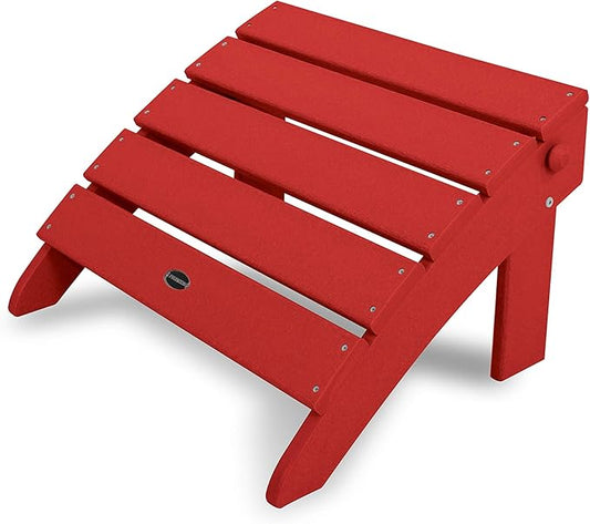 POLYWOOD® Classic Adirondack Ottoman, Sunset Red