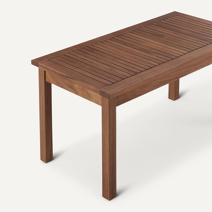 Amazon Basics - Patio Coffee Table, Wood, 35"