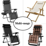 Zero Gravity Chair Set of 2 Replacement Pillow Headrest with Elastic Band - Photo 6