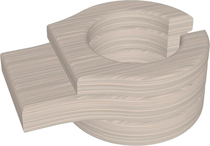 LuxCraft Adirondack Chair Cup Holder Attachment for Outdoor Lounge Furniture, Stationary Drink Holder for Swings, Gliders, Bench, Deck or Camping Chair - Amish Made in America (Birch)