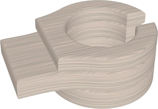 LuxCraft Adirondack Chair Cup Holder Attachment for Outdoor Lounge Furniture, Stationary Drink Holder for Swings, Gliders, Bench, Deck or Camping Chair - Amish Made in America (Birch)