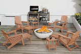 GREENVINES Adjustable Adirondack Chair with Retractable Ottoman | Folding | HDPE Plastic | Fire Pit Chairs w/Foot Rest - Photo 2