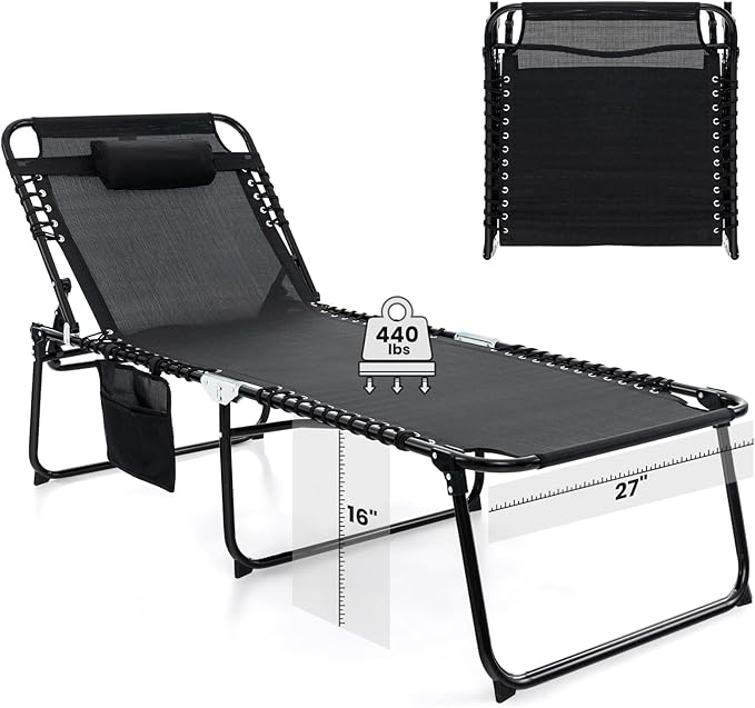 GYMAX Lounge Chair for Outside - Photo 1