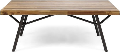 Christopher Knight Home Baish Outdoor Acacia Wood Coffee Table, Teak Finish