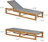 Christopher Knight Home Tristz Patio Chaise Lounge Chair Outdoor - Photo 2