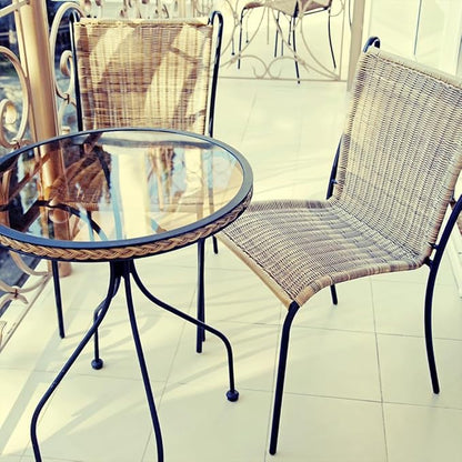 Dulles Glass 48 inch Round Glass Table Top - Tempered - 1/2" Thick Glass Surface, Safe Flat Polished, Multipurpose for Dining Table, Patio, Coffee and End Table