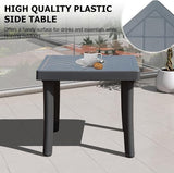 Domi Pool Lounge Chairs Set of 3, Aluminum Chaise Lounge Outdoor with Side Table - Photo 7