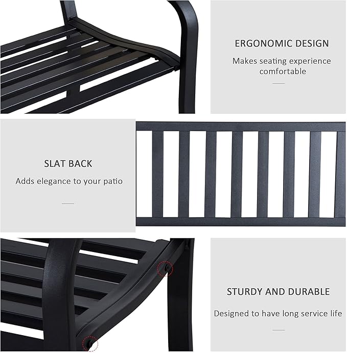GOWE Outdoor Garden Bench, Patio Bench