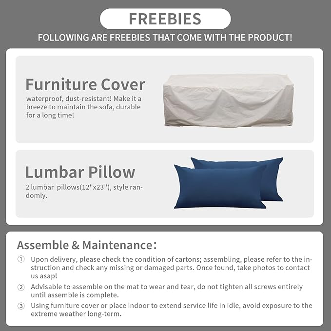 Rattaner Outdoor Furniture Outdoor Couch Grey Wicker Patio Furniture 3-seat Sofa Deep Seat Hight Backrest with - Photo 7