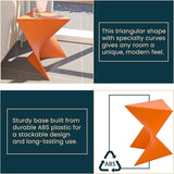 LeisureMod Randolph Modern Vanity Side Table, Orange - Photo 5