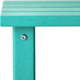 WestinTrends Malibu Square Outdoor Side Table for Adirondack Chair, Turquoise - Photo 5