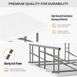 VINGLI Folding Picnic Table and Bench Set, Portable Outdoor Dining Furniture for Camping, Patio, Backyard - Photo 5