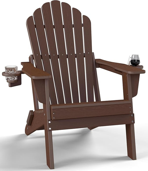 Plawdlik Folding Adirondack Chair [2026 Upgraded] - Photo 1