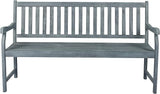 JONATHAN Y BNH101B Laurel 59.1" 3-Seat Slat-Back 600-Lbs Support Acacia Wood Outdoor Garden Patio Bench for Garden, Lawn - Photo 7