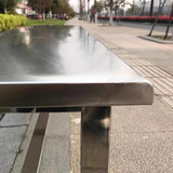 Outdoor Patio Bench, 304 Stainless Steel Outdoor Garden Bench, 660 Lbs Load-Bearing Capacity, for Patio, Park - Photo 4