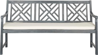 Safavieh PAT6738A Outdoor Collection Bradbury 3 Seat Bench